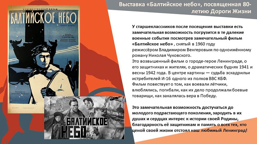 Выставка «Балтийское небо», посвященная 80-летию Дороги Жизни